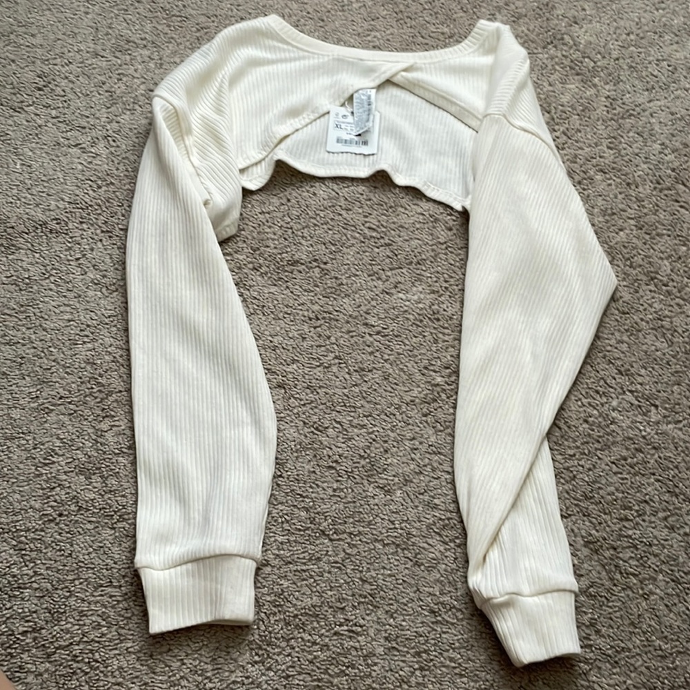 Zara shoulder cropped long sleeve